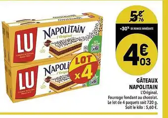 Supeco Gâteaux napolitain offre