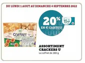 Super U Assortiment crackers u offre