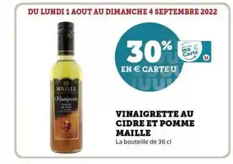 Super U Vinaigrette au cidre et pomme maille offre