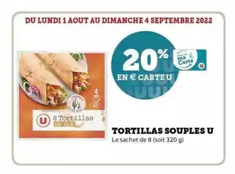 Super U Tortillas souples u offre
