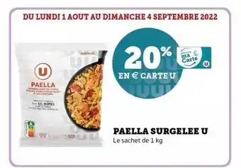 Super U Paëlla surgelée u offre