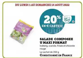 Super U Salade composée u maxi format offre