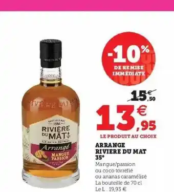 Super U Arrangé rivière du mat 35° offre