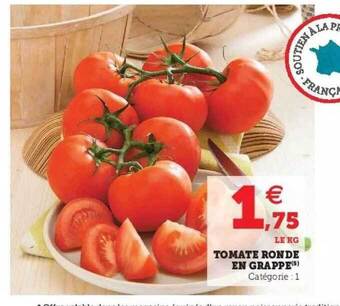 Super U Tomate ronde en grappe offre