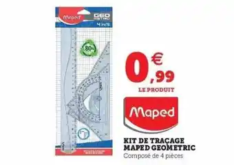 Super U Kit de traçage maped géométric offre