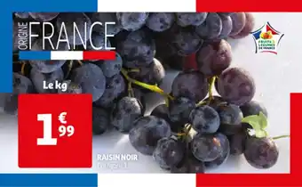 Auchan Raisin noir offre