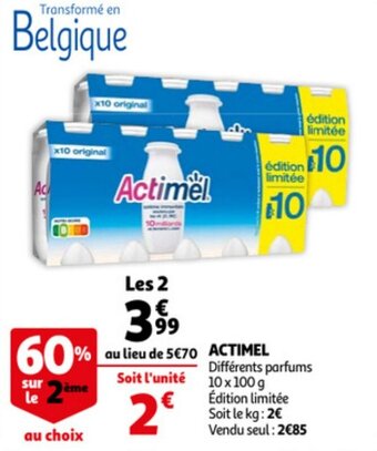 Auchan Actimel offre
