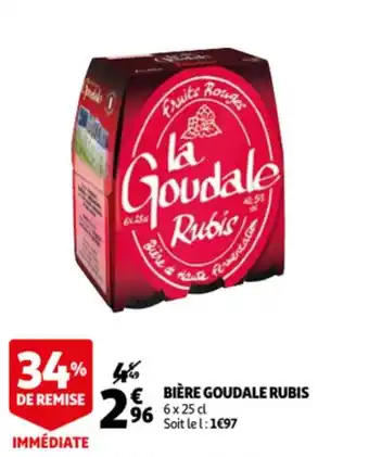 Auchan RUBIS bière goudale offre