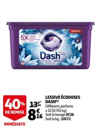 Auchan DASH lessive écodoses offre