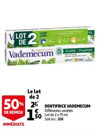 Auchan VADEMECUM dentifrice offre