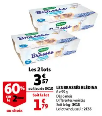 Auchan BLÉDINA les brassés offre