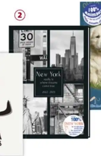 Auchan Agenda 100% new york 12x17cm 1jour/page offre