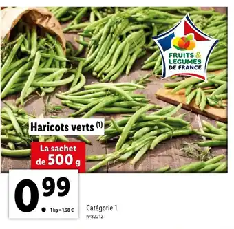 Lidl Haricots verts offre