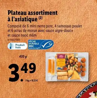 Lidl Plateau assortiment à l'asiatique offre