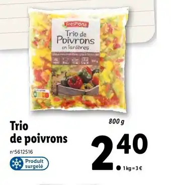 Lidl Trio de poivrons offre