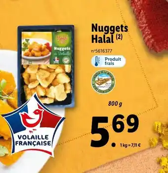 Lidl Nuggets halal offre