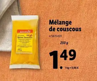Lidl Mélange de couscous offre