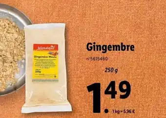 Lidl Gingembre offre