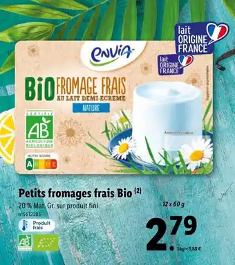 Petits fromages frais bio