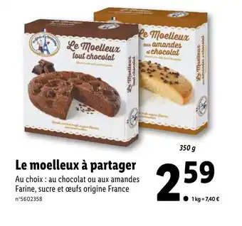 Lidl Le moelleux à partager offre