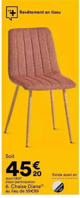 BUT Chaise diane offre
