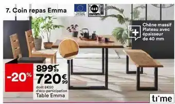 BUT Table emma offre