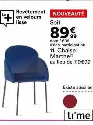 BUT Chaise marthe offre