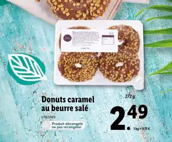 Lidl Donuts caramel au beurre salé offre