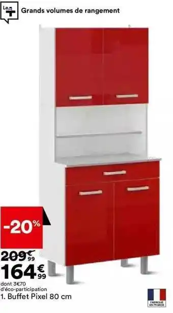 BUT Buffet pixel 80 cm offre