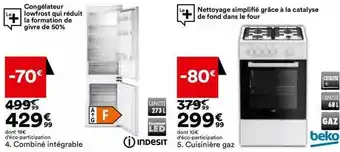 BUT Combiné intégrable, cuisinière gaz offre