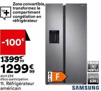 BUT Réfrigérateur américain samsung offre
