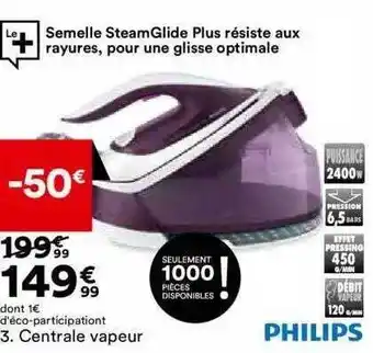 BUT Centrale vapeur philips offre