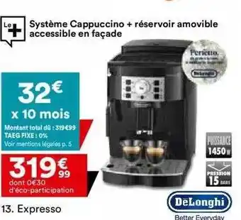 BUT Expresso delonghi offre