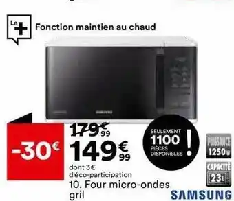 BUT Four micro-ondes gril samsung offre