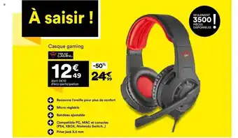 BUT Casque gaming offre