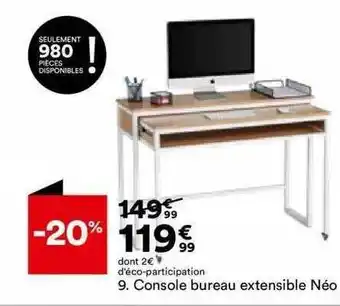 BUT Console bureau extensible néo offre