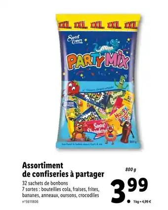 Lidl Assortiment de confiseries à partager offre