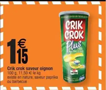 Crik crok saveur oignon