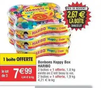 Cora x Carrefour Bonbons happy box haribo offre