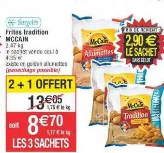 Cora x Carrefour Frites tradition mccain offre