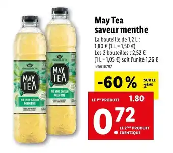 Lidl May tea saveur menthe offre