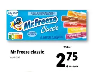 Lidl Mr freeze classic offre