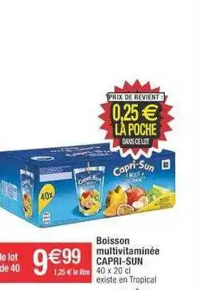 Boisson multivitaminée capri-sun