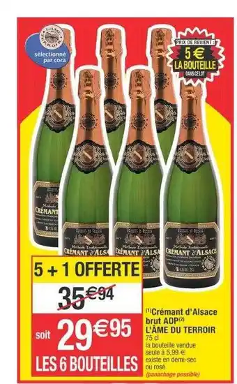 Crémant d'alsace brut aop l'âme du terroir