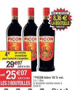 Cora x Carrefour Picon bière 18% vol. offre