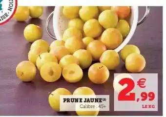 Hyper U Prune jaune offre