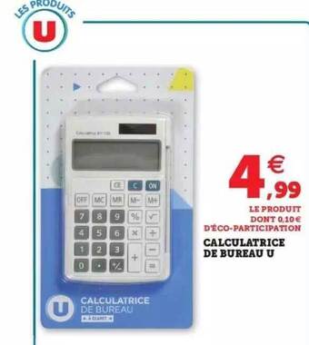 Hyper U Calculatrice de bureau u offre