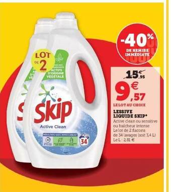 Lessive liquide skip