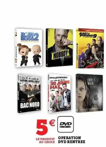 Hyper U Opération dvd rentrée offre