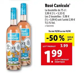 Lidl Rosé canicule offre